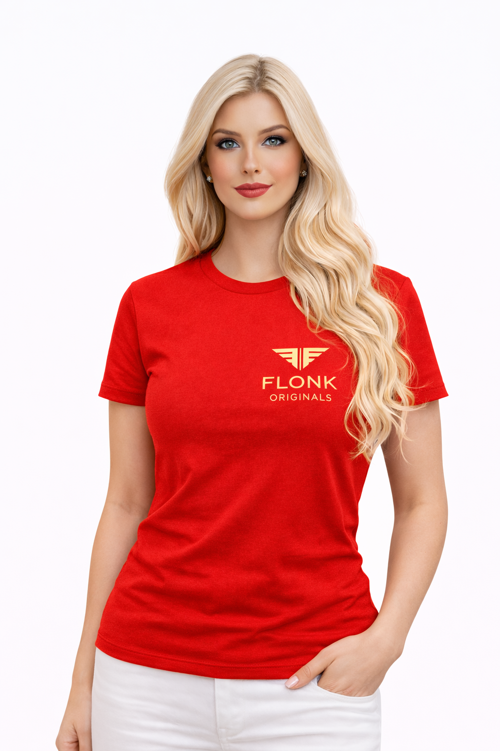 Flonk Originals T-Shirt – Premium Red1